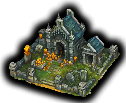 Graveyard - Scale Model (426x347), Png Download