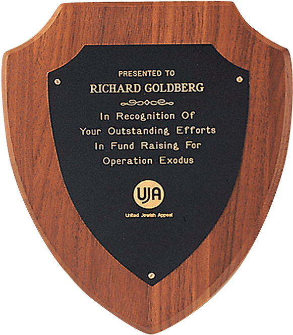 Closeout Specials, Plaques - American Walnut Plaque With A Black Brass Plate-6 Inches (901x1326), Png Download