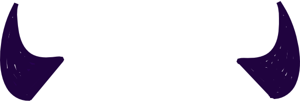 Horns Clipart Transparent - Black Devil Horns Png (600x203), Png Download