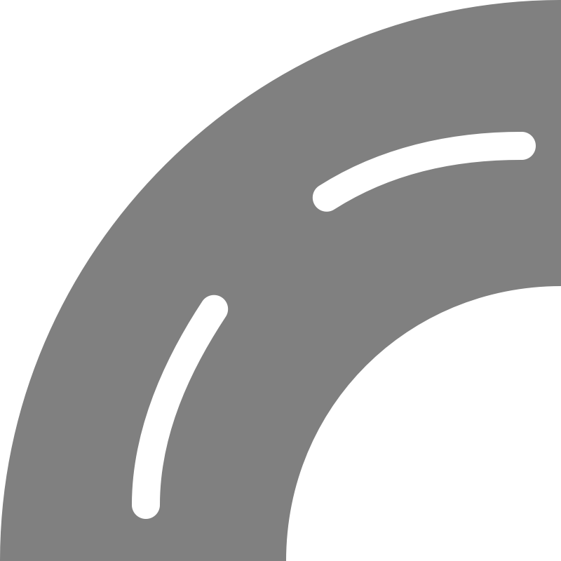 Freeuse Curve Black And White S Royaltyfree Best - Road Track Clipart (800x800), Png Download