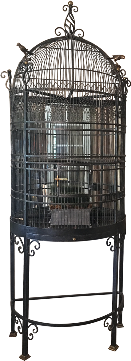 Viyet Designer Furniture Accessories Vintage Large - Bird Cage Stand Png (1200x1200), Png Download