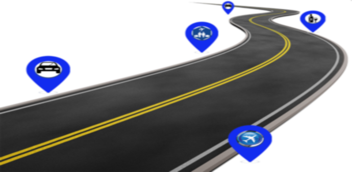 Curved Road Png Download - Chauffeur (690x338), Png Download