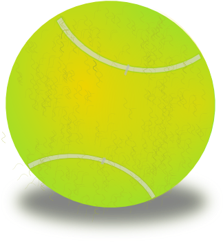 Tennis Ball Clipart Sports Ball - Sports Ball (385x373), Png Download