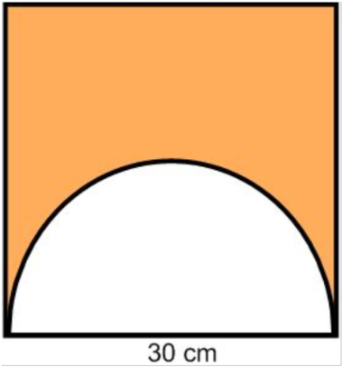 Semicircle In A Square - Semicircle Inscribed In Square (420x446), Png Download