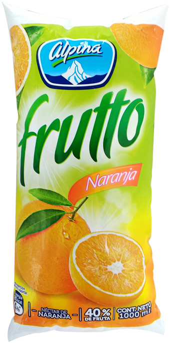 Jugo Naranja Frutto Bolsa - Alpina Oatmeal Smoothie, Oatmeal Strawberry - 6.7 Fl (604x700), Png Download