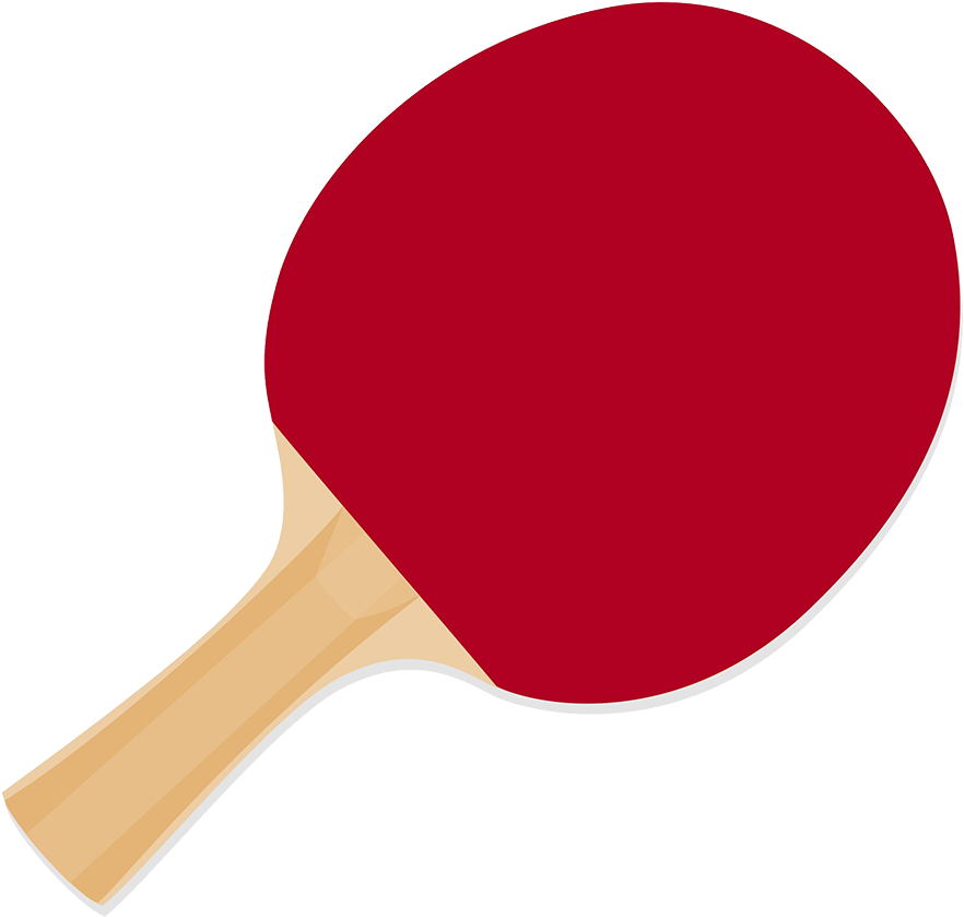 Runner Clipart, Racket For Playing Table Tennis Clipart - Table Tennis Bat Clipart (945x945), Png Download