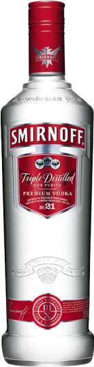Ciroc Ebay - Smirnoff Red Label Vodka 70cl (280x535), Png Download