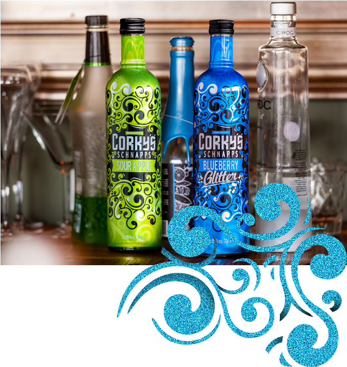 Flavours - Glass Bottle (681x731), Png Download