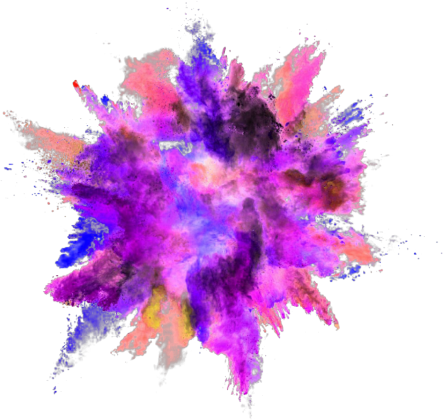 Explosion Color Powder Dust - Color Powder Explosion Png (1024x1024), Png Download