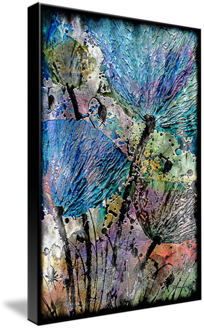 More Traditional Art Styles And Celebrate With Me The - 22a Abstract Floral Painting Digital Expressionism (403x650), Png Download