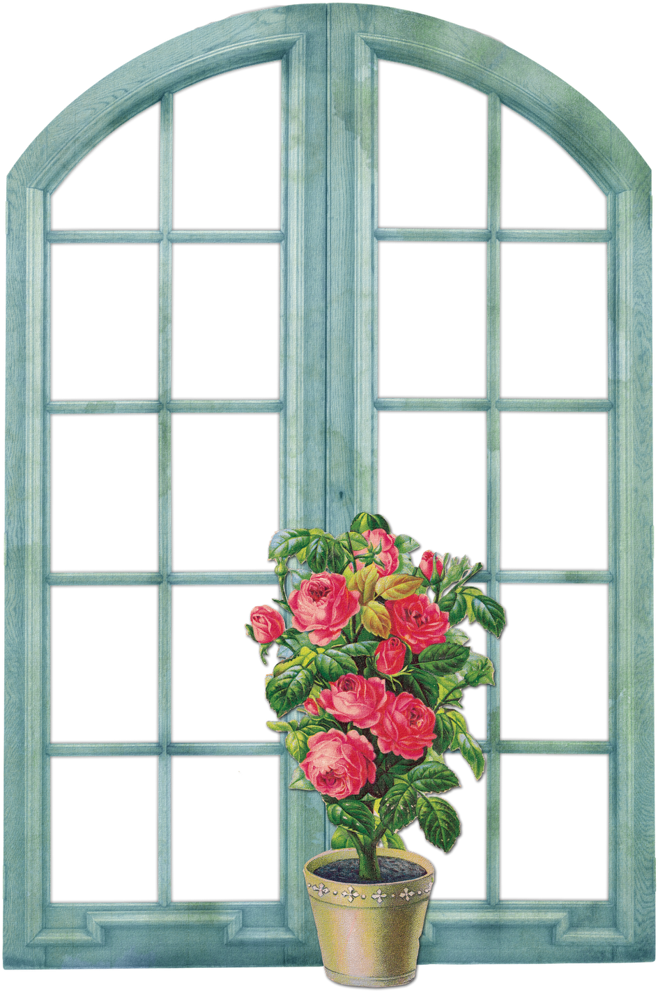 Floral Theme Vintage Backgrounds, Background Vintage, - Desenho De Janela Png (1440x1600), Png Download