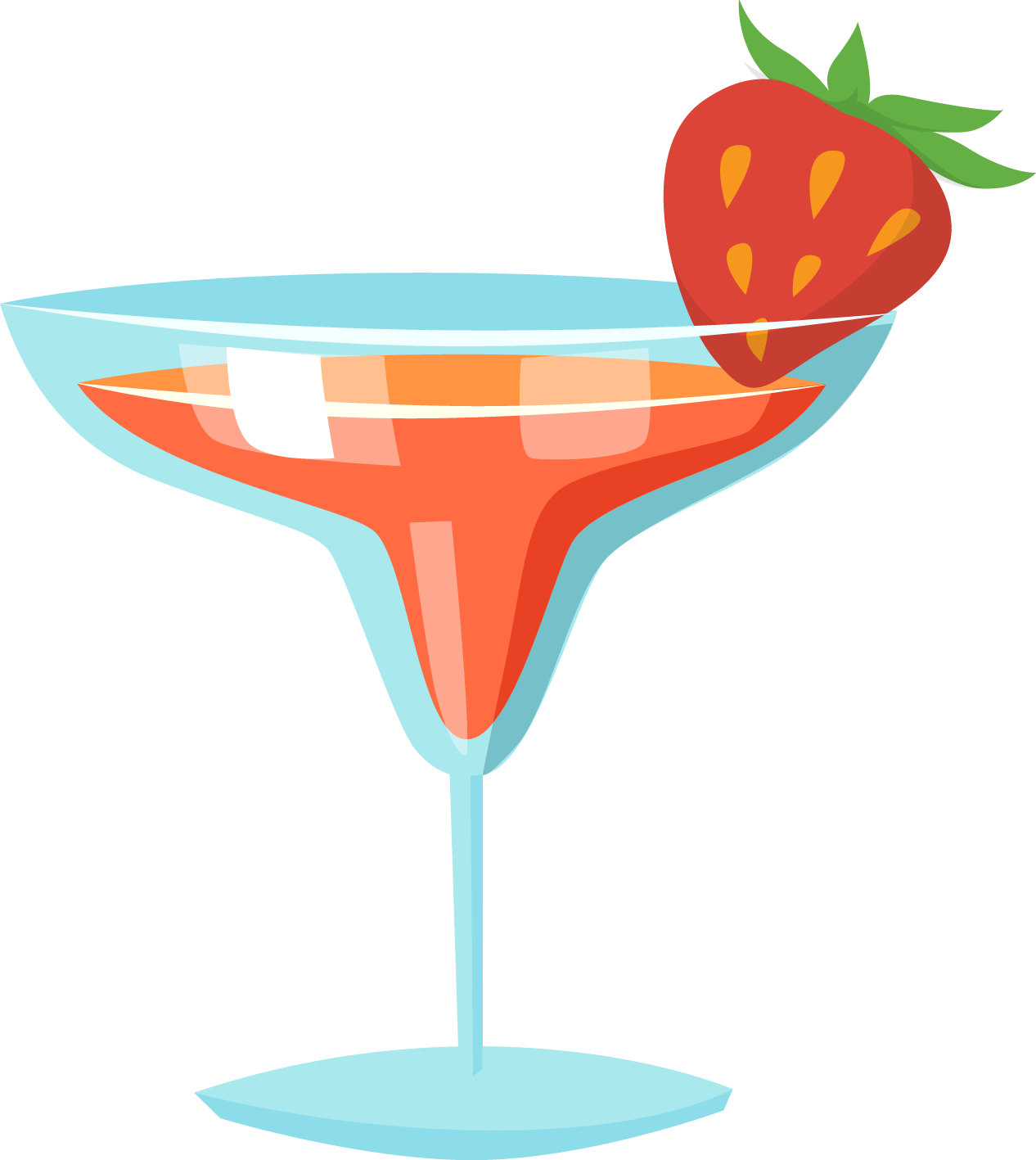Png Freeuse Stock Cocktail Juice Pink Lady Martini - Strawberry Margarita Clipart (1266x1417), Png Download