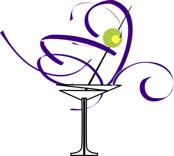 Cocktail Glass Clipart (600x540), Png Download