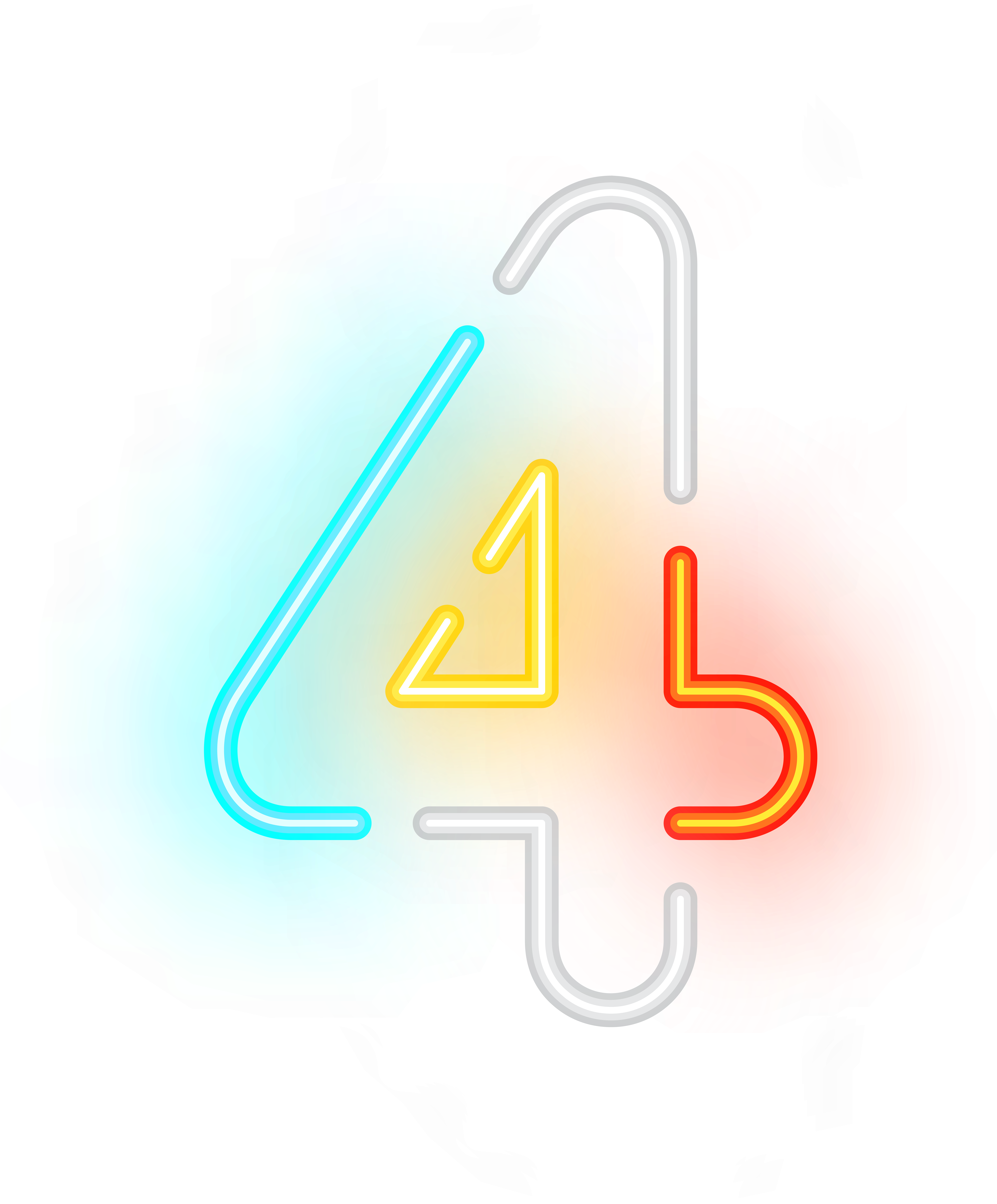 Neon Arrow Png (6664x8000), Png Download