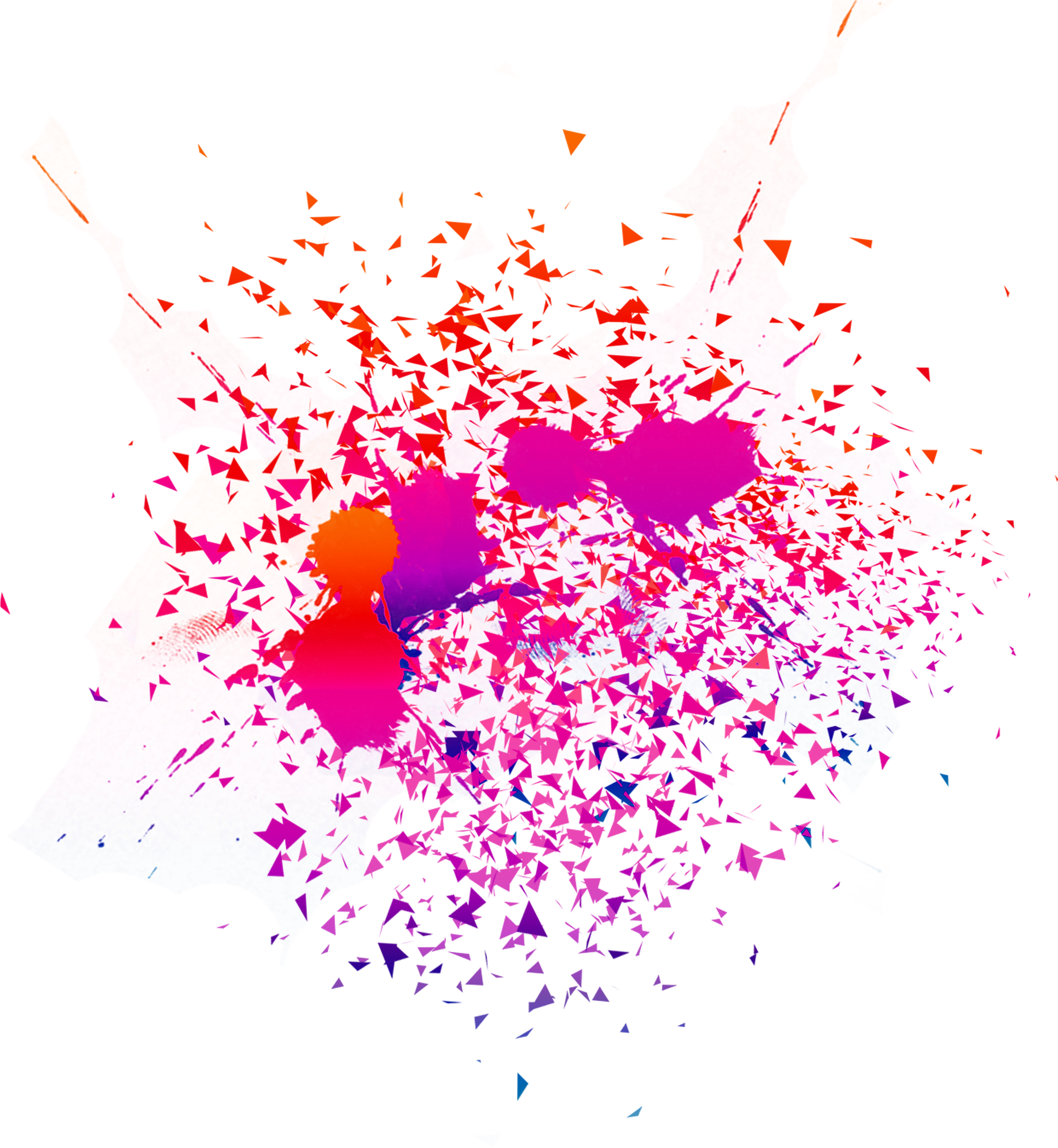 Watercolor Painting Ink Colorful (2555x2719), Png Download