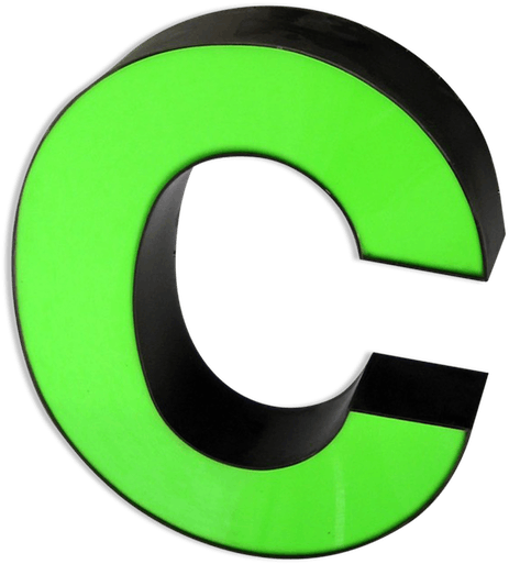 Graphic Freeuse Letter Metal Green Industrial Ui Jn - Letter (600x600), Png Download