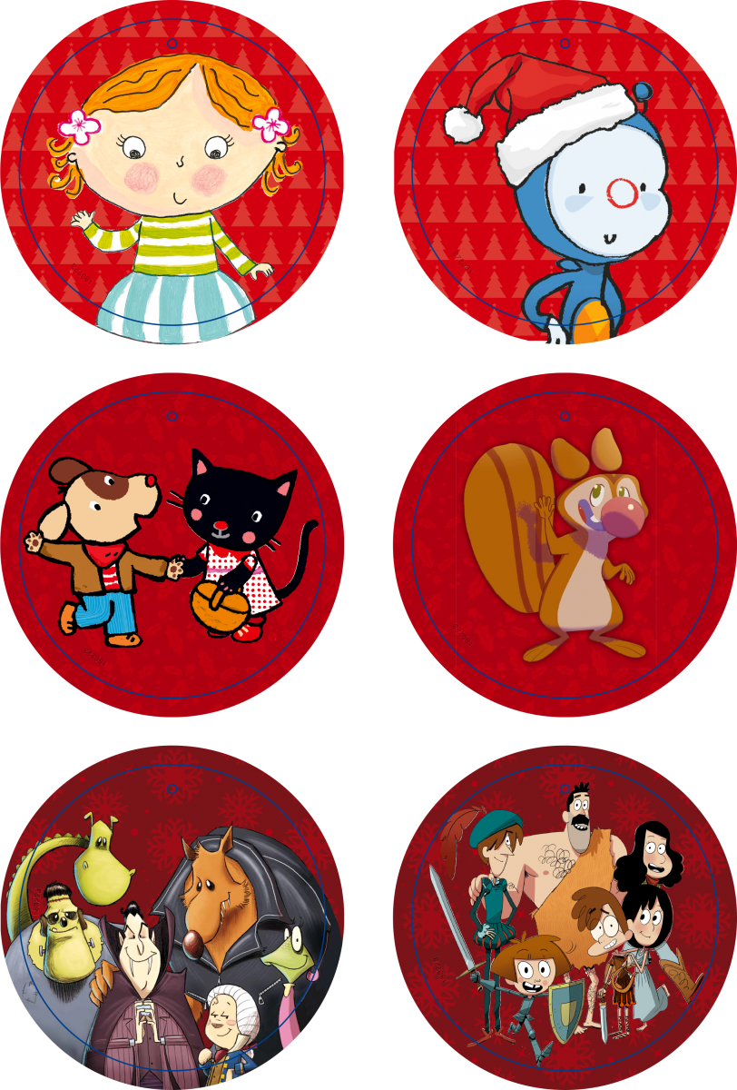 Bolas De Navidad - Cartoon (812x1200), Png Download