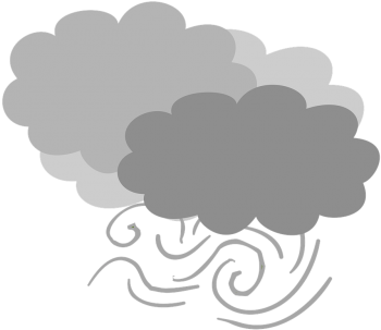 Wind,cloudy,gray Clouds,weather Forecast,clouds,storm - Air Gif Png (500x419), Png Download
