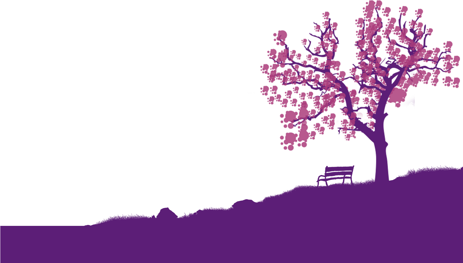 Arvore Direita Old - Silhouette (1498x859), Png Download