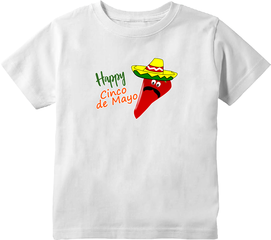 Happy Cinco De Mayo Mexican Sombrero Toddler T-shirt - Genius Series Genius Tee - Chaplin Chaplin (960x1089), Png Download