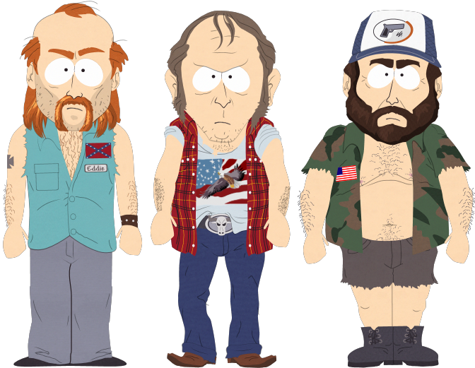 Farmers Rednecks Skeeter Eddie Friend - Park They Took Our Jobs (672x521), Png Download