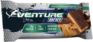 Get A Free Free Venture Health Bar - Venture Bars 12 Bars Chocolate Peanut Butter Fudge (453x324), Png Download