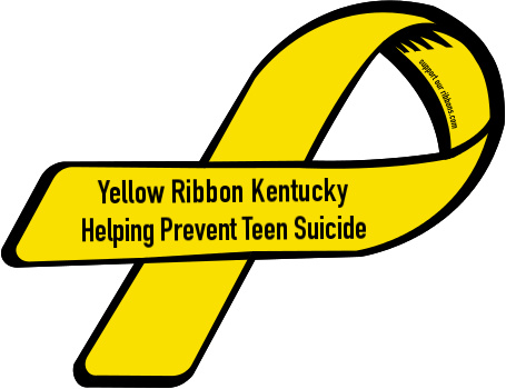 Yellow Ribbon Kentucky / Helping Prevent Teen Suicide - Spina Bifida Yellow Ribbon (455x350), Png Download