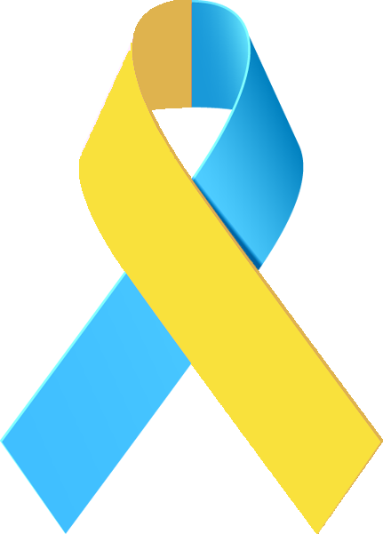 Yellow Ribbon Clip Art Clipart Best Vfpq6o Clipart - Yellow And Teal Ribbon (431x601), Png Download