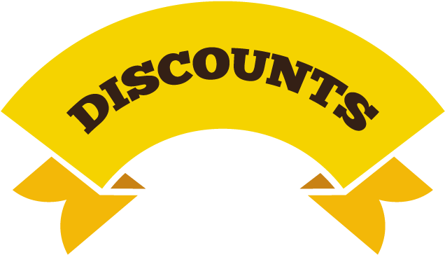 Discount Label With Yellow Ribbon - Sale Png Yellow (640x370), Png Download
