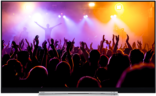49" Toshiba Xuhd Tv - Big Crowds At A Concert (640x640), Png Download