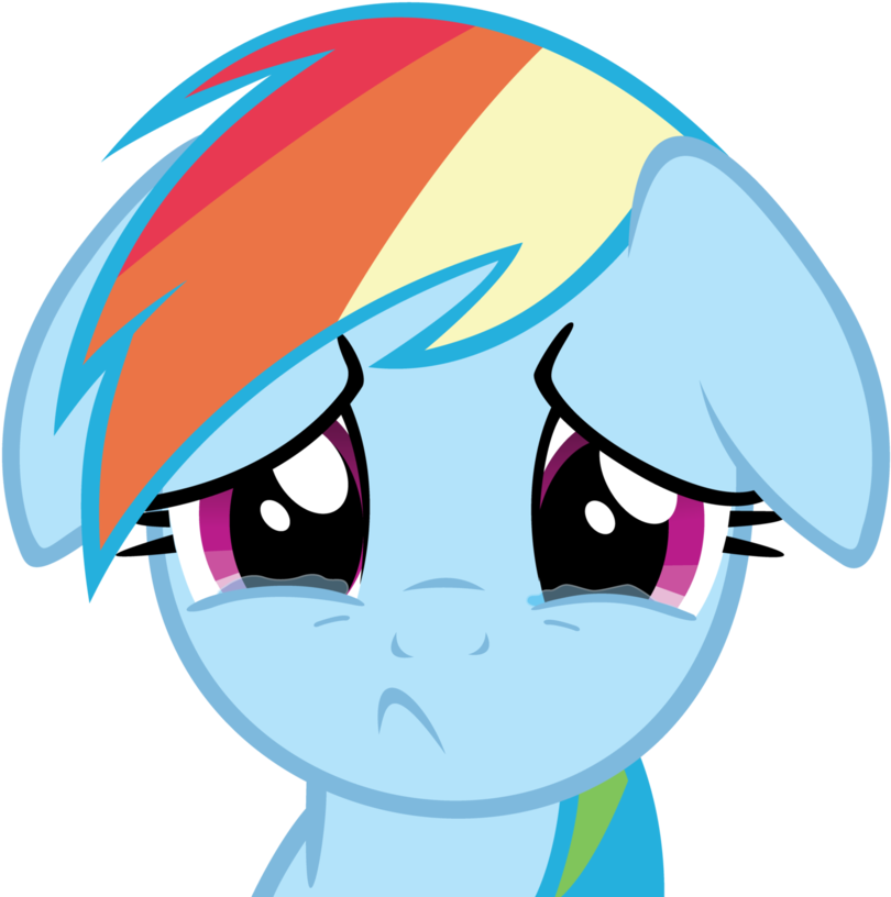Rainbow Dash Cry By - Rainbow Dash Crying Png (932x857), Png Download
