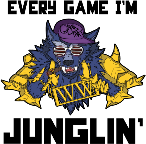 League Of Legends Jungler T Shirt (500x667), Png Download