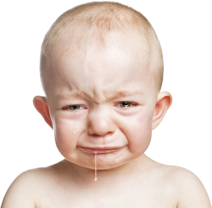 Baby Crying Png Picture - Crying Baby (1000x829), Png Download