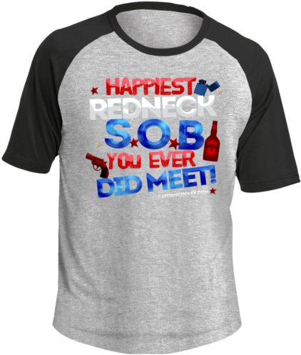 Happiest Redneck Ss Baseball T Shirt Xs 4x - Fortnite Just Play It Logo (500x500), Png Download