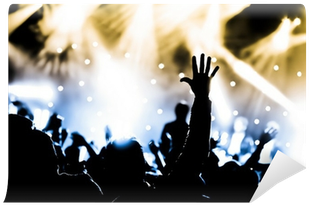 Crowd With Hands Raised At A Live Music Concert Wall - Wjec Gcse Sociology Student Book [book] (400x400), Png Download