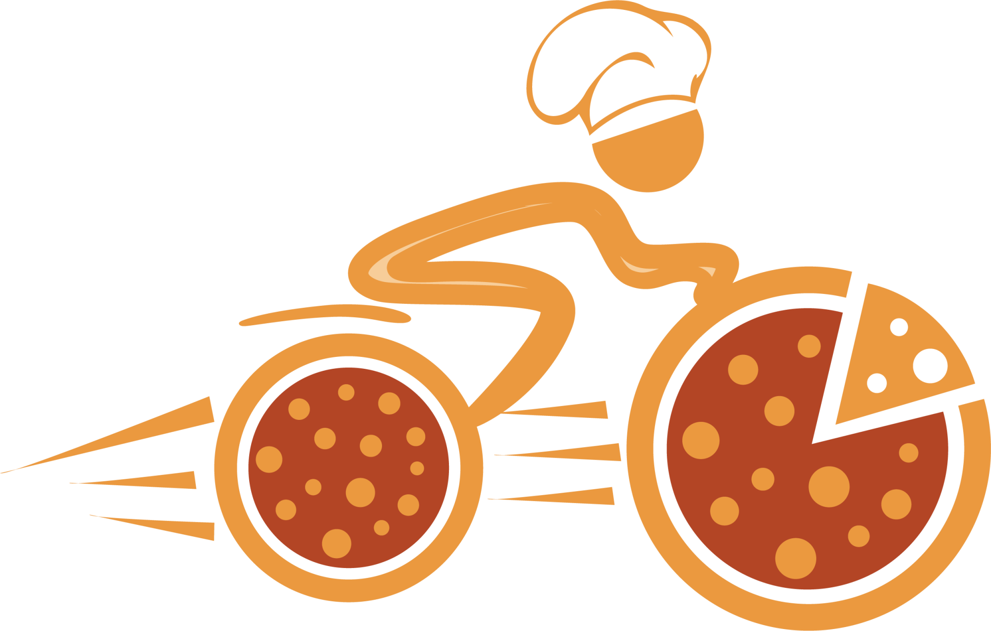 Vector Download Homemade Pizzas Logo Delivery Orange - Pizza Free Delivery Logo (2000x1273), Png Download