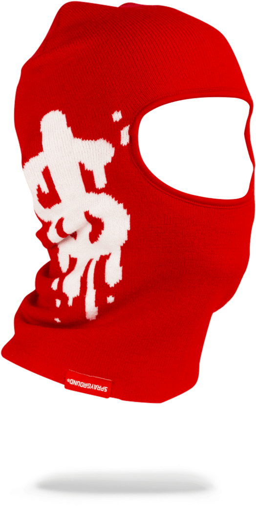 Sprayground- Money Drip Ski Mask Ski Mask - Skull (900x1148), Png Download