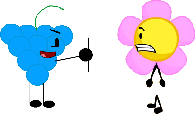 Blue Raspberry Took Flower's Body - Flower (778x458), Png Download