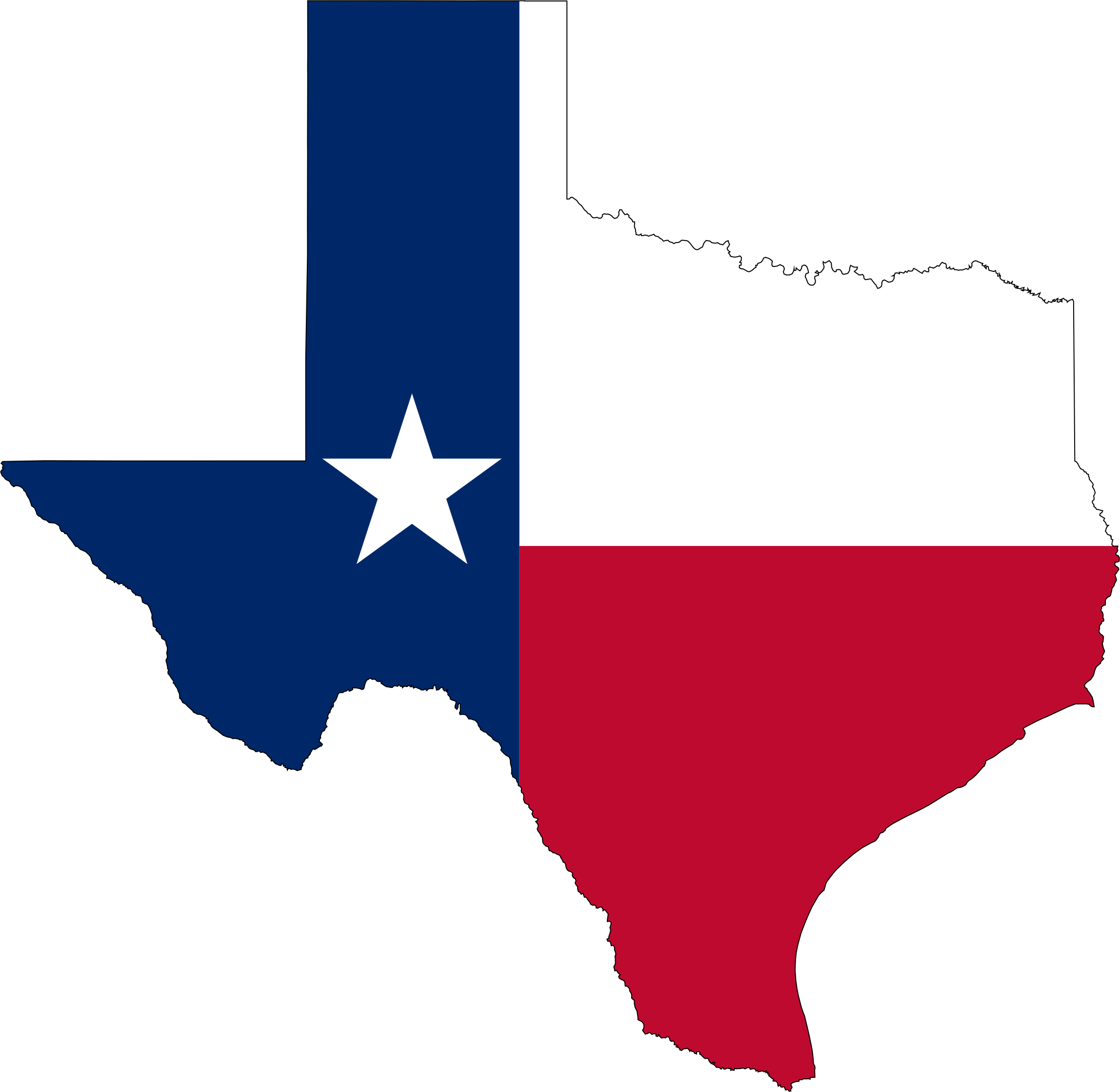 Svg Clipart Flag Map Big Image Png - Texas State Flag Png (2296x2238), Png Download