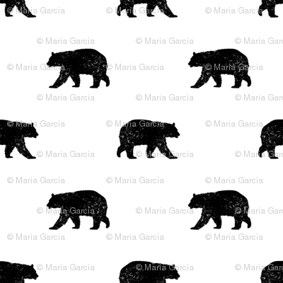 Black Bear Silhouette - Rblack (400x400), Png Download