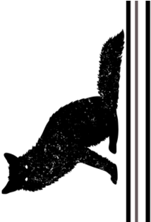 Fox Silhouette Tea Towel Fabric By Mariafaithgarcia - Cat Jumps (470x313), Png Download