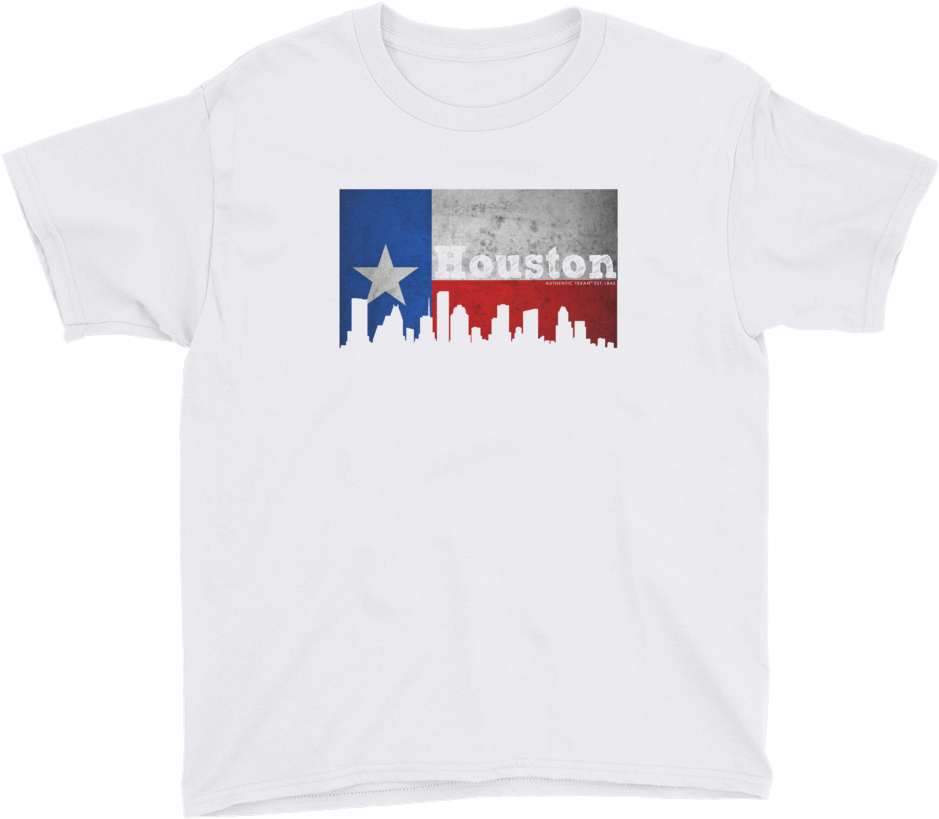 Houston Texas Flag Youth - Clothing (1000x1000), Png Download