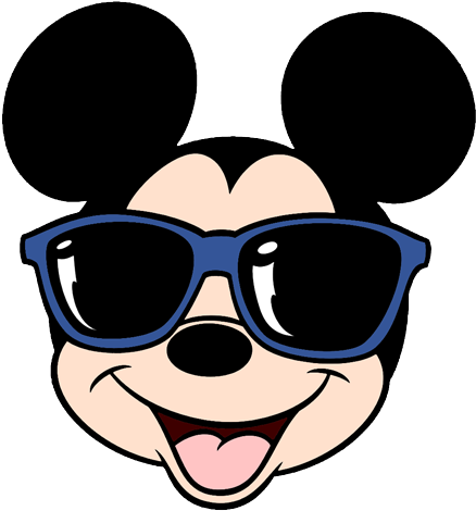 mickey with glasses