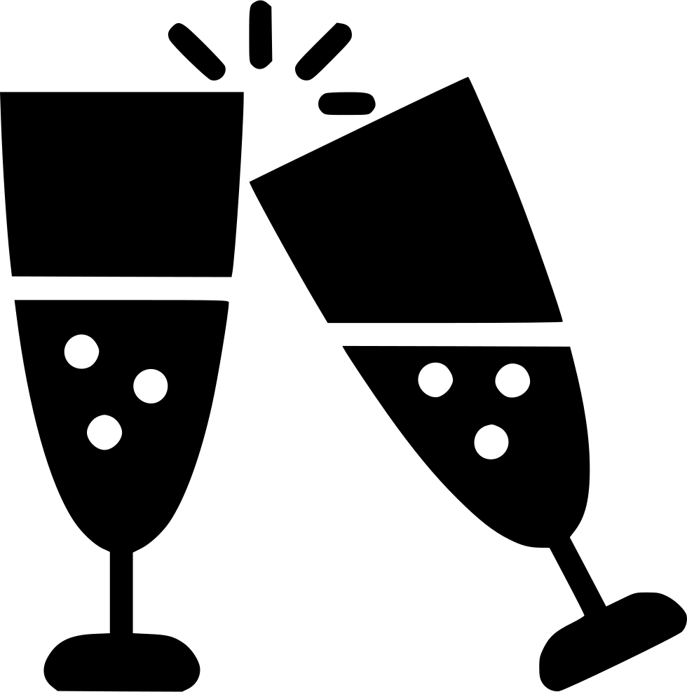 Glasses Png Icon Free Download File - Champagne (980x988), Png Download