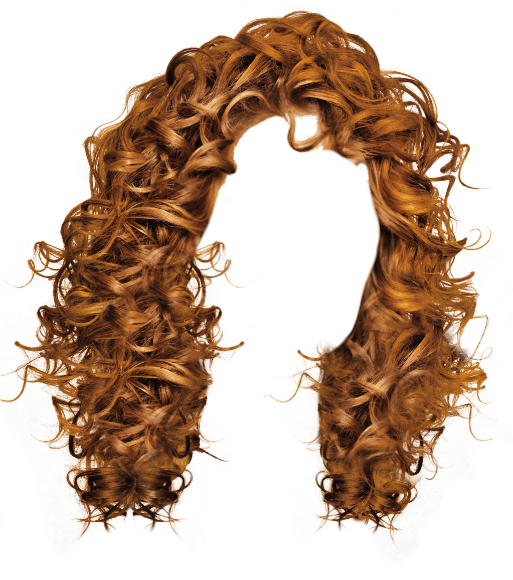Wavy, Culy, Brown, Hair, Red, Straight Hair, Long, - Curly Hair Wig Transparent (400x500), Png Download