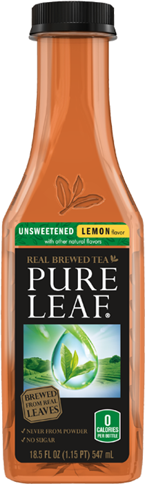 Pureleaf Unsweetlemon - Pure Leaf Peach Iced Tea (300x700), Png Download