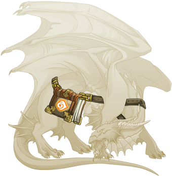 Fire Tome Guardian M - Flight Rising Brass Steampunk Attire (350x350), Png Download