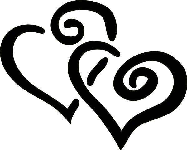 Jpg Download Free Interlocking Heart Cliparts Download - Hearts Clip Art (600x481), Png Download