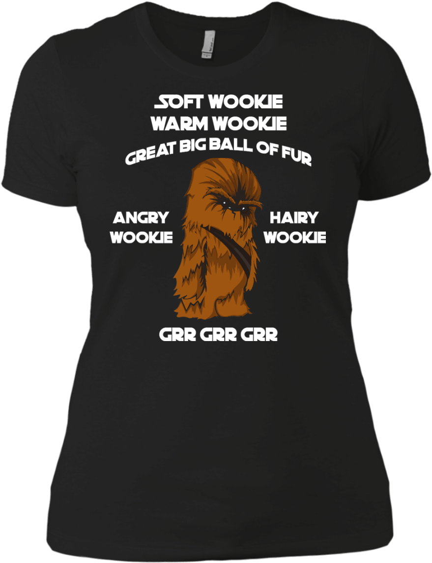 Soft Wookie Warm Wookie Great Big Ball Of Fur Unisex - Star Wars Wookie Angry T Shirt (1155x1155), Png Download