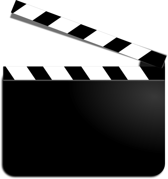 Related Clip Arts - Clapperboard (558x595), Png Download